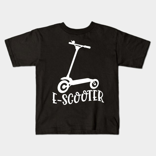 E-Scooter Kids T-Shirt by Dojaja